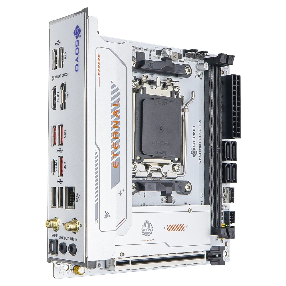 SOYO B850 ITX Gaming Motherboard AM5 DDR5 PCIe 5.0