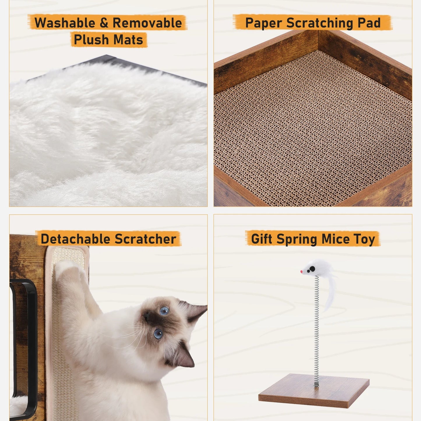 PAWZ Road Wood Cat Condo House