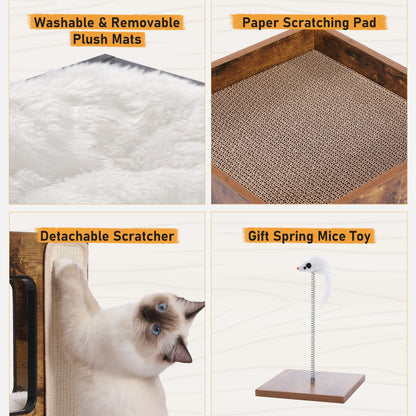 PAWZ Road Wood Cat Condo House