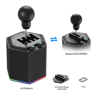 HS Pro — Cambio Sim Racing Dual Mode H-Pattern/Sequenziale di SIMSONN