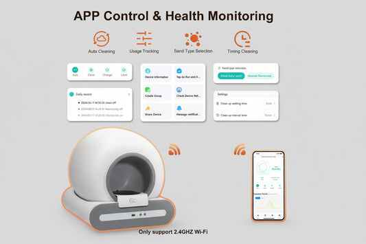 DOEL Lettiera Autopulente Smart 65L con App – Controllo WiFi 2.4G