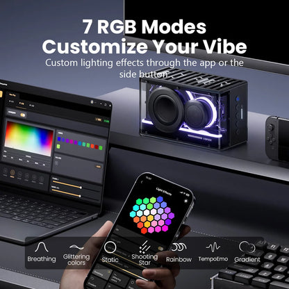 QD25 — Cassa Bluetooth Portatile Edifier con Effetti Luminosi RGB
