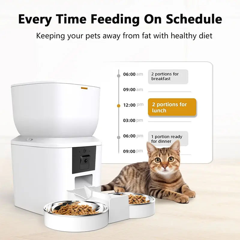 Furpipi Smart Pet Feeder 4L con Telecamera 1080P