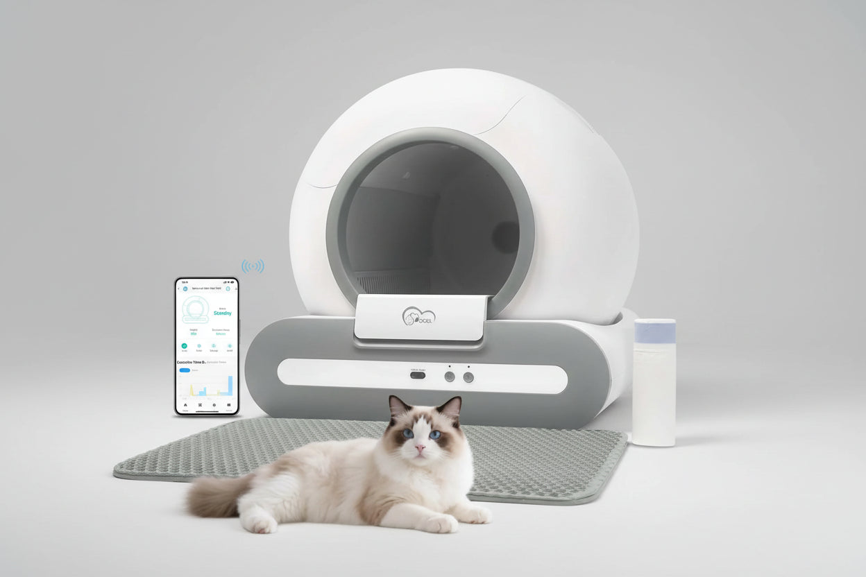 DOEL Lettiera Autopulente Smart 65L con App – Controllo WiFi 2.4G