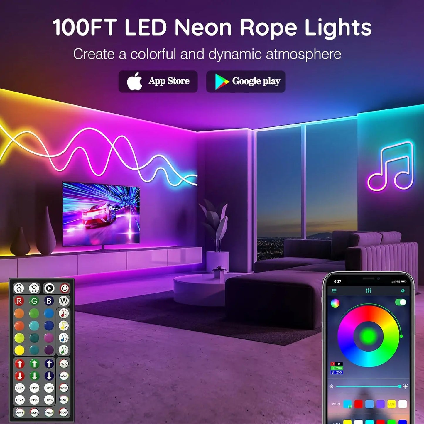 Striscia LED Neon RGB Intelligente 24V