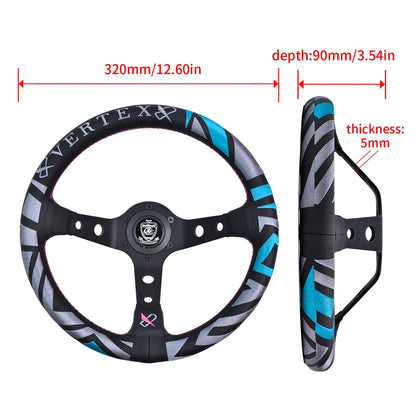 Volante Racing VERTEX 320mm in Pelle