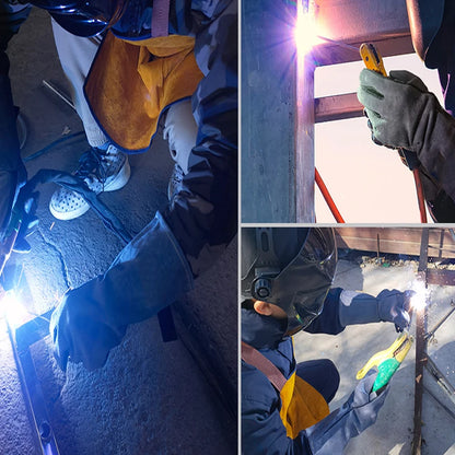 Leather Welding Heat-Resistant Gloves