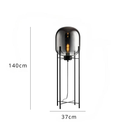 Lampada da Pavimento in Vetro Nordic Postmoderno