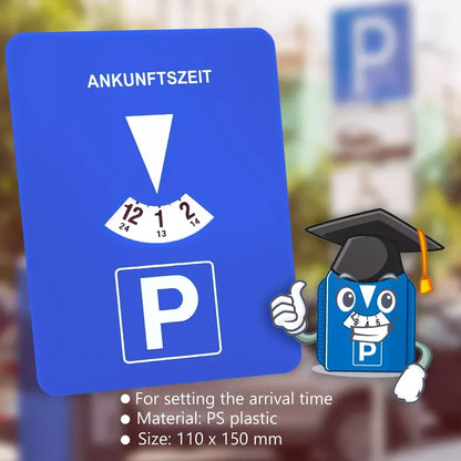 Blue Digital Parking Timer Disc