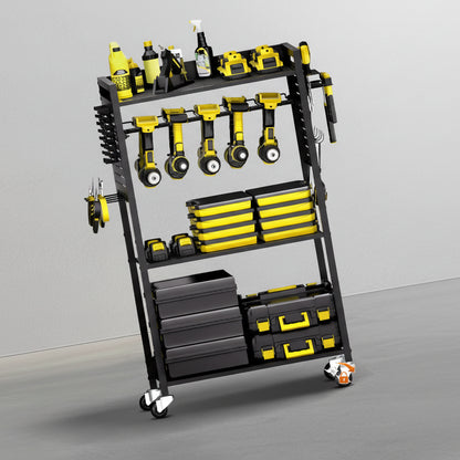 SucceBuy Carrello Porta Attrezzi 4 Ripiani con Ruote