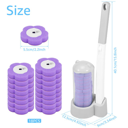 Kit Spazzolone WC con Testine Monouso