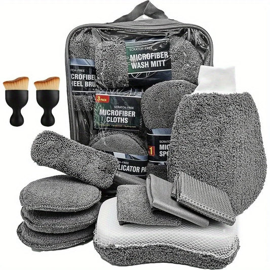 Kit Pulizia Auto 11 pezzi