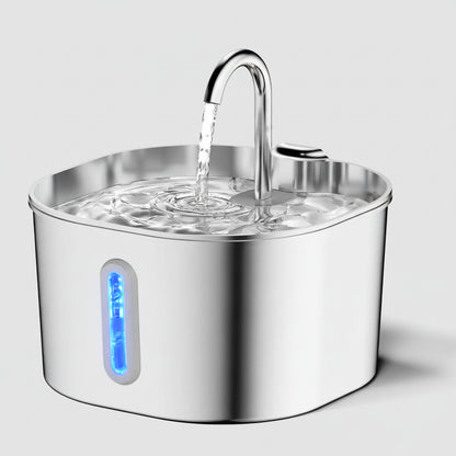 ZYFeeder Fontanella Automatica 2.2L per Cani e Gatti – Acciaio Inox