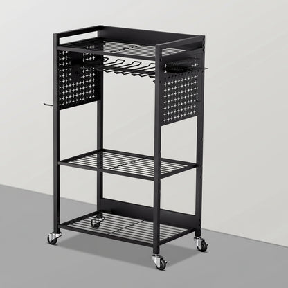 SucceBuy Carrello Porta Attrezzi 4 Ripiani con Ruote