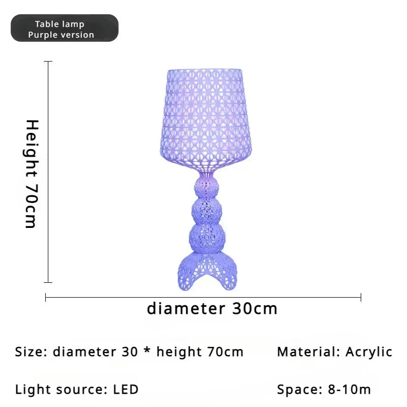 Lampada da Pavimento Nordic-Italiana con Intaglio Artistico