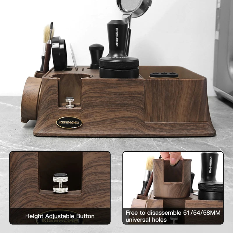Stazione Tamper Espresso con Knock Box Magnetico