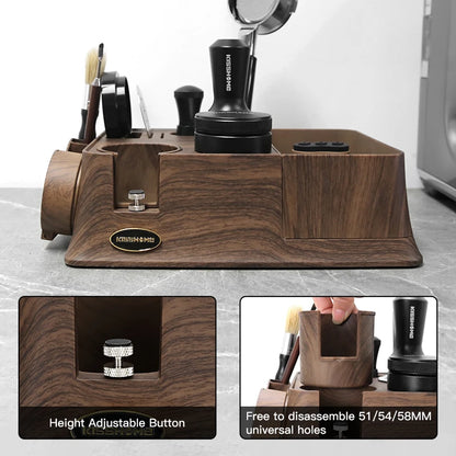 Stazione Tamper Espresso con Knock Box Magnetico
