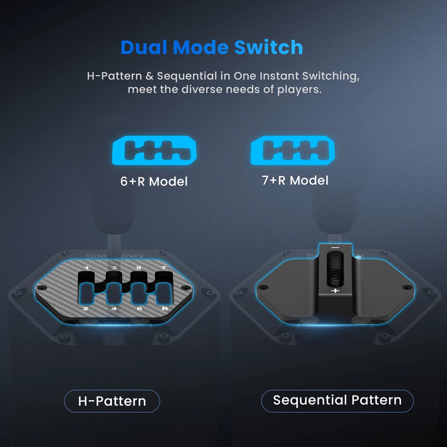 HS Pro — Cambio Sim Racing Dual Mode H-Pattern/Sequenziale di SIMSONN