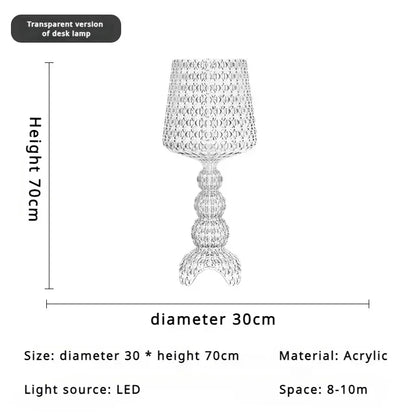 Lampada da Pavimento Nordic-Italiana con Intaglio Artistico