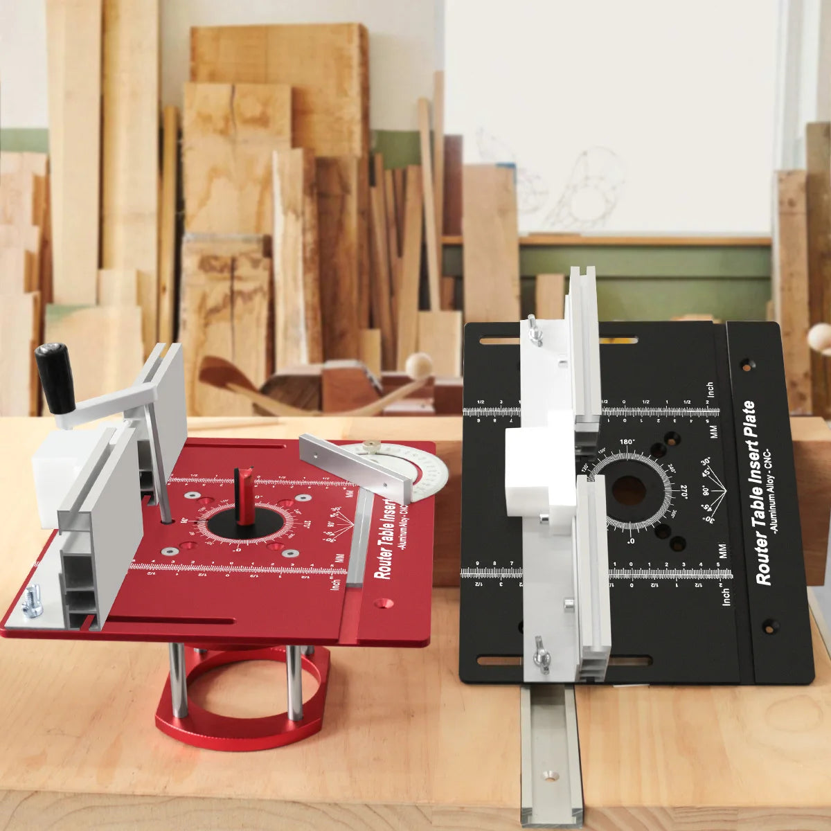 FNICEL Router Table Insert Plate Set