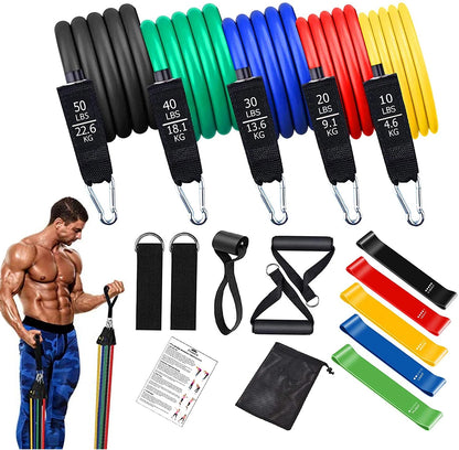 Workout Bar con Resistance Bands