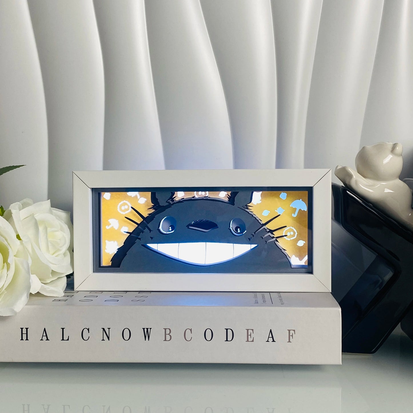 Light Box LED 3D con Intaglio su Carta