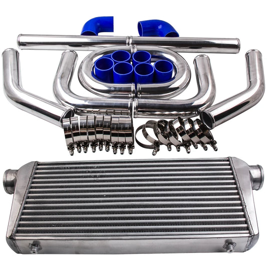 Intercooler Universale 600x300x76 con Kit Tubazioni 2.5"