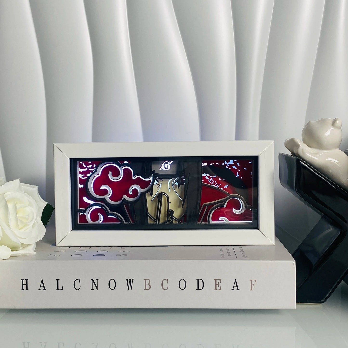 Light Box LED 3D con Intaglio su Carta