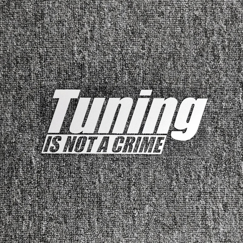 Adesivo "Tuning Is Not A Crime"