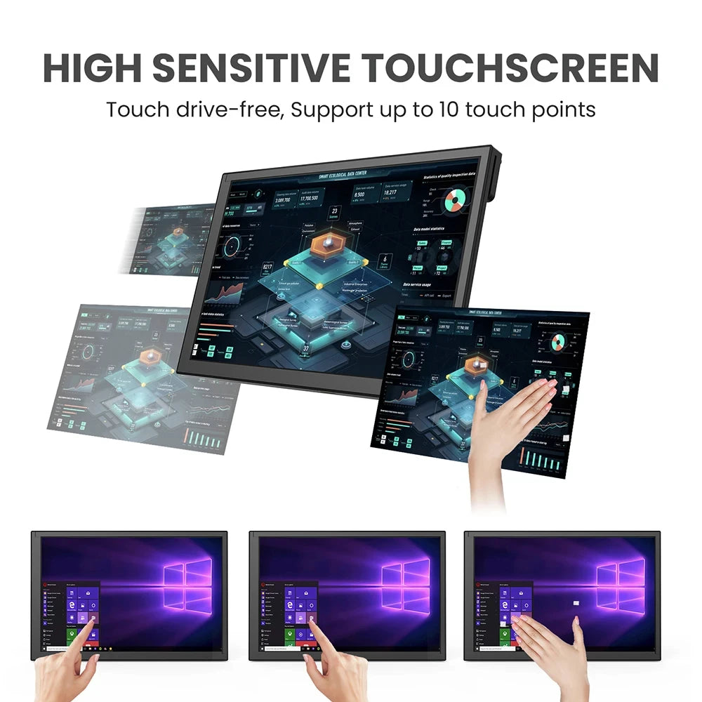 Eyoyo 10.1" Monitor Touchscreen IPS