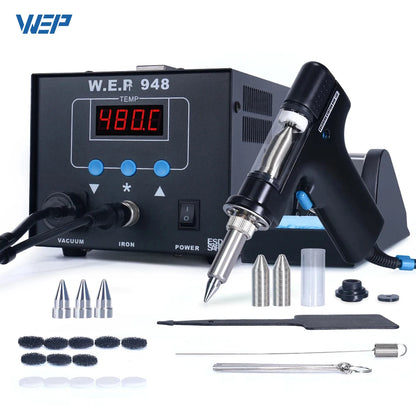 WEP 948D-III 2-in-1 ESD Safe Desoldering &amp; Soldering Station