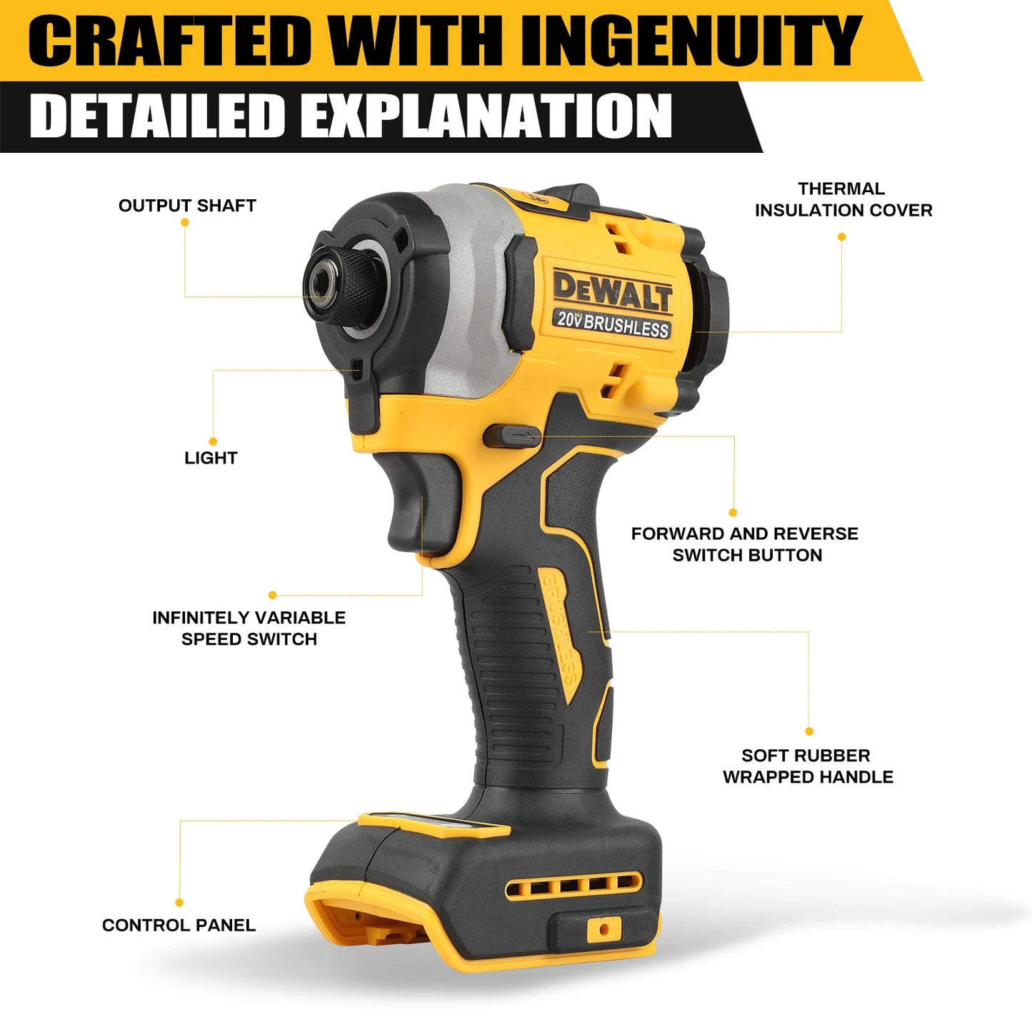 DEWALT Kit Trapano Avvitatore + Avvitatore a Impulsi Brushless