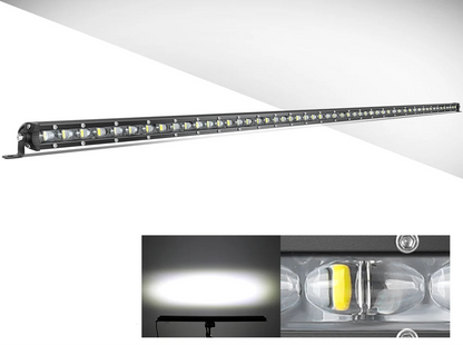 Braveway Single Row Ultra Slim LED Light Bar 6D 6500K