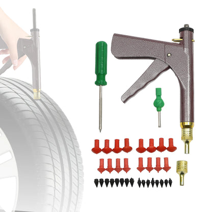 Portable Car Wheel Vacuum Tire Repair Tool Kit