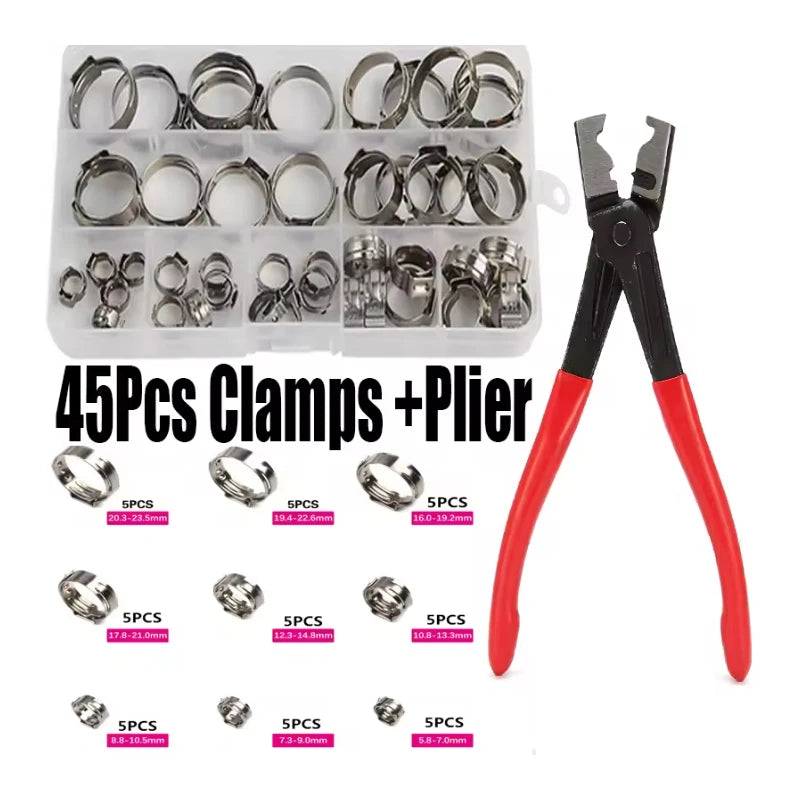 Set Fascette Stringitubo 1-Ear in Acciaio Inox 304