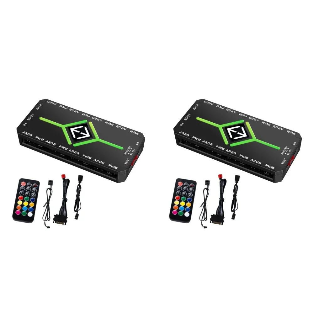 Hub PWM ARGB per Ventole PC ONEVAN 1→9 Porte