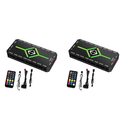Hub PWM ARGB per Ventole PC ONEVAN 1→9 Porte